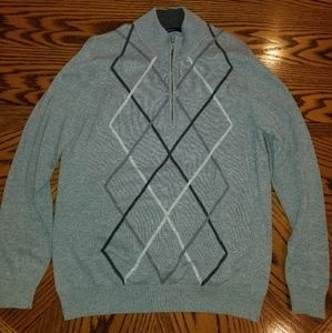 Argyle Sweater w/ zip collar Van Huesen Brand